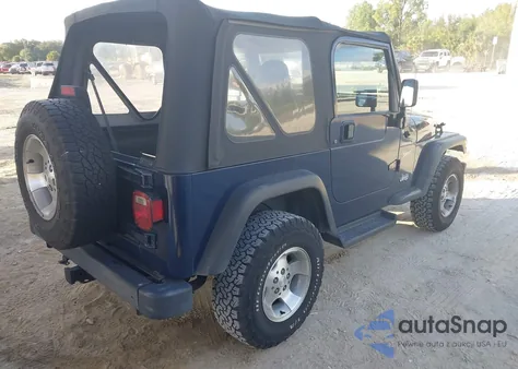 2002 Jeep Wrangler Sport из США, поврежденный, VIN 1J4FA49S62P737288